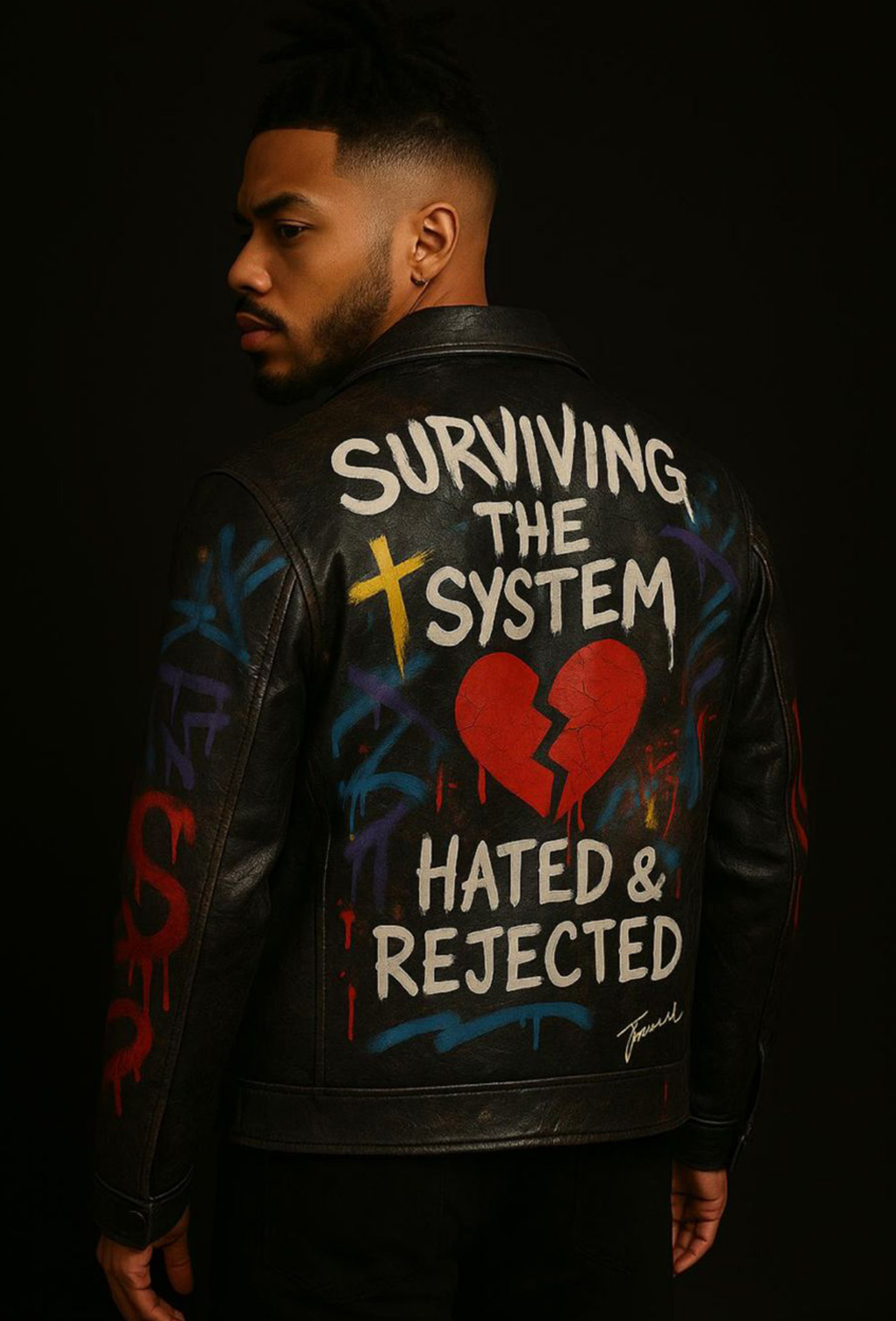 Surviving the System Leather Jacket